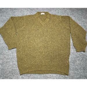 Gran Sasso for Mark Shale Green Wool Cashmere Men’s Grandpa Grunge Sweater